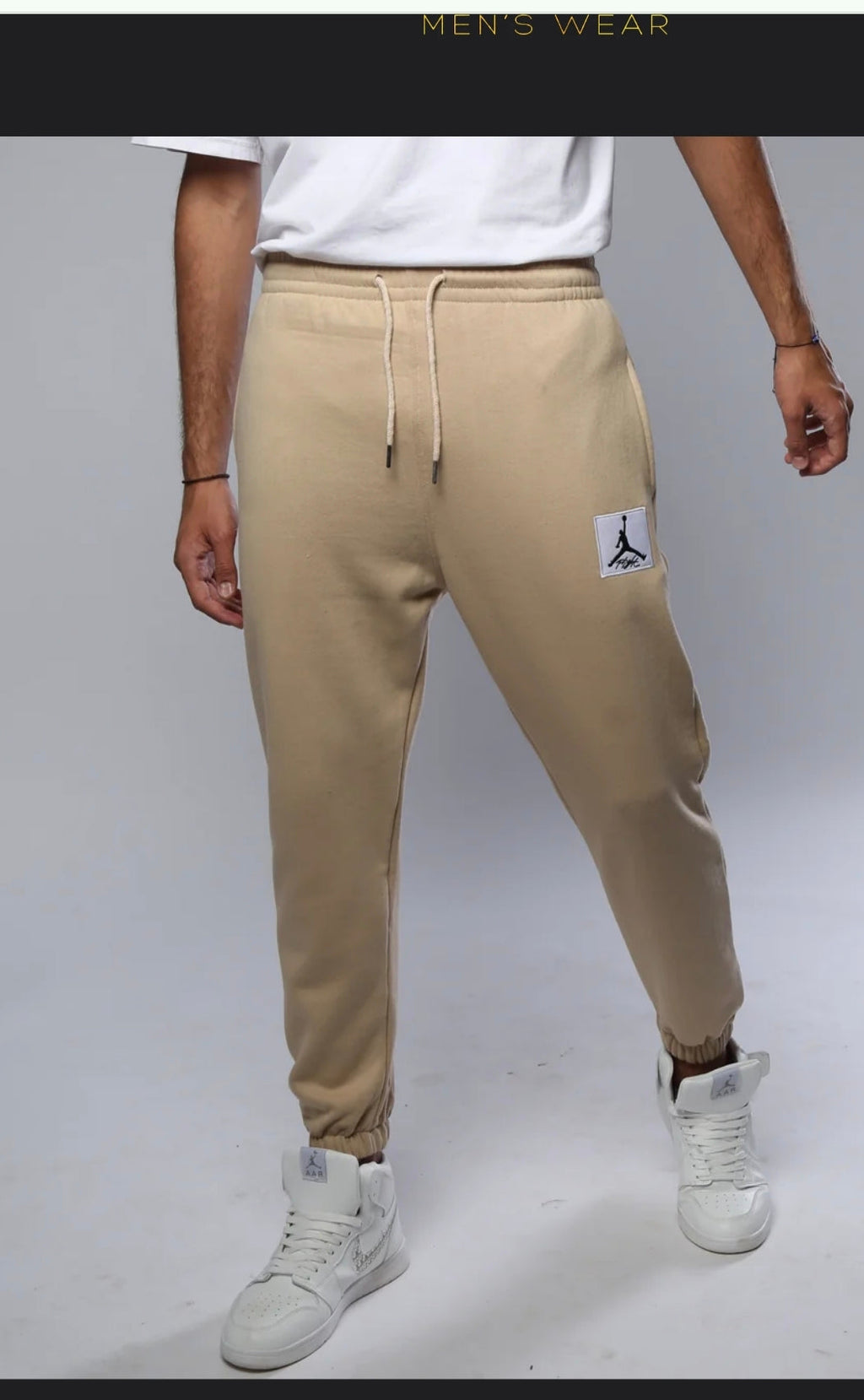 Jordan Flight Fleece Beige Pants