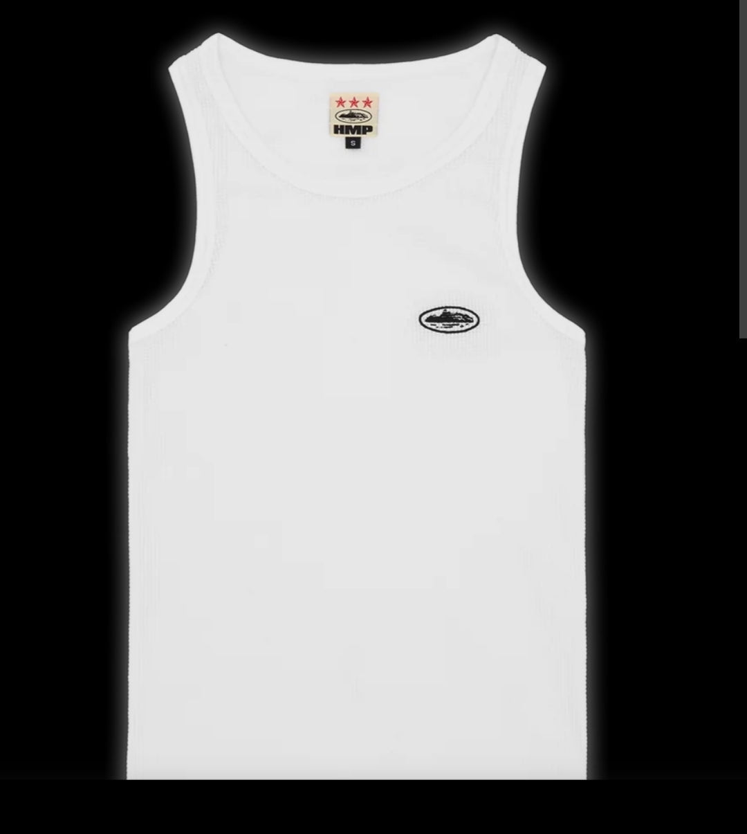 Corteiz Tank Top white front view